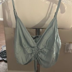 green/blue shein tank top, size M